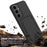 For Samsung Galaxy S24+ Case Liquid Silicone Card Holder Phone Back Cover with Short Strap - Black - 5