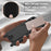 For Samsung Galaxy S24+ Case Liquid Silicone Card Holder Phone Back Cover with Short Strap - Black - 6