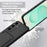 For Samsung Galaxy S24+ Case Liquid Silicone Card Holder Phone Back Cover with Short Strap - Black - 7