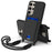 For Samsung Galaxy S24 Ultra Case Liquid Silicone Card Holder Phone Back Cover with Short Strap - Black - 1