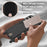 For Samsung Galaxy S24 Ultra Case Liquid Silicone Card Holder Phone Back Cover with Short Strap - Black - 5