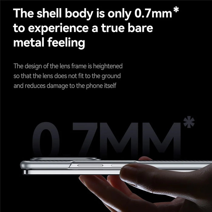 SULADA For Samsung Galaxy Z Fold7 5G Magnetic Case Leather+PC Phone Cover Carbon Fiber Texture - Black - 6