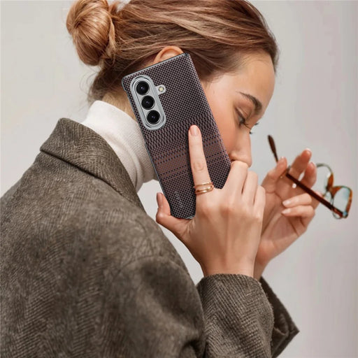 SULADA For Samsung Galaxy Z Fold7 5G Magnetic Case Shockproof Hard PC Phone Back Cover - Sunset Orange - 2