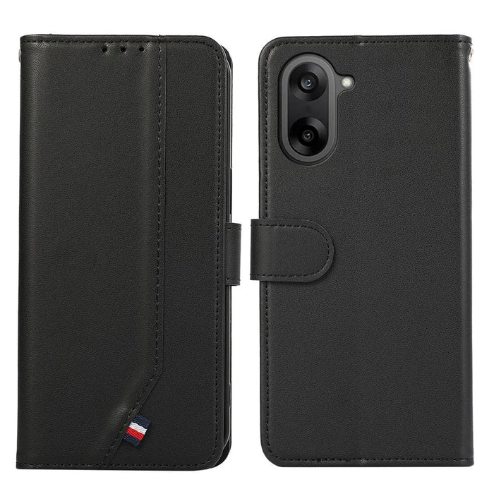 For OnePlus Nord CE5 5G / Ace 5 Racing 5G Case RFID Blocking Flip Leather Phone Cover - Black - 1