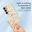 For Samsung Galaxy S25 Case Small Flower Leaves Pattern Printing Straight Edge TPU Phone Back Cover - Beige - 4