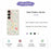 For Samsung Galaxy S25 Case Floral Bow Pattern Printing Straight Edge TPU Phone Back Cover - Beige - 2