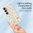 For Samsung Galaxy S25 Case Floral Bow Pattern Printing Straight Edge TPU Phone Back Cover - Beige - 4