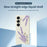 For Samsung Galaxy S25 Case Lavender Pattern Printing Straight Edge TPU Phone Back Cover - Beige - 3