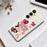 For Samsung Galaxy S25 Case Pink Elements Pattern Printing Straight Edge TPU Phone Back Cover - Beige - 7