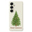 For Samsung Galaxy S25 Case Christmas Tree Pattern Printing Straight Edge TPU Phone Back Cover - Beige - 1