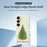 For Samsung Galaxy S25 Case Christmas Tree Pattern Printing Straight Edge TPU Phone Back Cover - Beige - 3