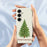 For Samsung Galaxy S25 Case Christmas Tree Pattern Printing Straight Edge TPU Phone Back Cover - Beige - 5