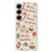 For Samsung Galaxy S25 Case Merry Christmas Pattern Printing Straight Edge TPU Phone Back Cover - Beige - 1
