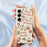 For Samsung Galaxy S25 Case Merry Christmas Pattern Printing Straight Edge TPU Phone Back Cover - Beige - 5