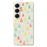 For Samsung Galaxy S25 Case Colorful Trees Pattern Printing Straight Edge TPU Phone Back Cover - Beige - 1