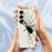 For Samsung Galaxy S25 Case Spider Pattern Printing Straight Edge TPU Phone Back Cover - Beige - 5
