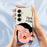 For Samsung Galaxy S25 Case Make Faces Kid Pattern Printing Straight Edge TPU Phone Back Cover - Beige - 6