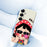 For Samsung Galaxy S25 Case Cute Kid Pattern Printing Straight Edge TPU Phone Back Cover - Beige - 5