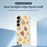 For Samsung Galaxy S25 Case Maple Leaves Pattern Printing Straight Edge TPU Phone Back Cover - Beige - 3