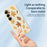 For Samsung Galaxy S25 Case Maple Leaves Pattern Printing Straight Edge TPU Phone Back Cover - Beige - 4