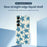 For Samsung Galaxy S25 Case Blue Turtle Pattern Printing Straight Edge TPU Phone Back Cover - Beige - 3