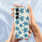 For Samsung Galaxy S25 Case Blue Turtle Pattern Printing Straight Edge TPU Phone Back Cover - Beige - 6