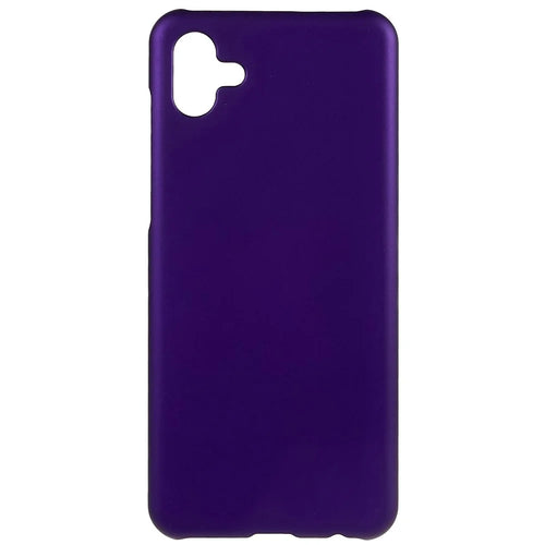 For Samsung Galaxy A04 4G (164.4 x 76.3 x 9.1 mm) Rubberized Glossy Hard PC Phone Case Anti-drop Protective Back Cover - Purple - 1