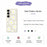 For Samsung Galaxy S25 Case White Daisy Pattern Printing Straight Edge TPU Phone Back Cover - Beige - 2