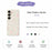 For Samsung Galaxy S25 Case Small Flower Pattern Printing Straight Edge TPU Phone Back Cover - Beige - 2