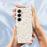 For Samsung Galaxy S25 Case Small Flower Pattern Printing Straight Edge TPU Phone Back Cover - Beige - 6