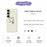 For Samsung Galaxy S25 Case Black Love Pattern Printing Straight Edge TPU Phone Back Cover - Beige - 2