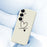 For Samsung Galaxy S25 Case Black Love Pattern Printing Straight Edge TPU Phone Back Cover - Beige - 5