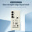 For Samsung Galaxy S25 Case Boarding Ticket Pattern Printing Straight Edge TPU Phone Back Cover - Beige - 3