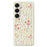 For Samsung Galaxy S25 Case Flowers and Grass Pattern Printing Straight Edge TPU Phone Back Cover - Beige - 1