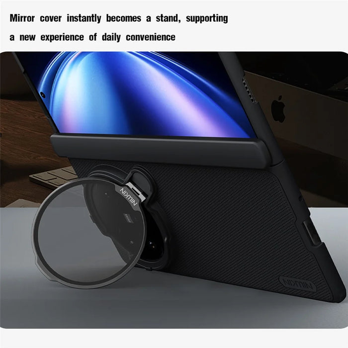 NILLKIN Super Frosted Shield Prop For vivo X Fold5 5G Magnetic Case Clear Lens Lid Kickstand PC Phone Cover - 7