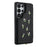 For Samsung Galaxy S25 Ultra Case Embroidered Tulips PU Leather Card Holder Back Cover with Shoulder Strap / Wrist Strap - Black - 2