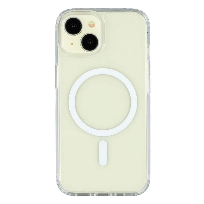 For iPhone 13 mini Magnetic Case 1.5mm Thickness TPU + PC Clear Phone Back Cover - 3
