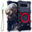 Bumper Case For Google Pixel 10 Pro XL / 9 Pro XL / 8 Pro / 7 Pro Kickstand Aluminum Alloy Magnetic Phone Cover with Wrist Strap - Black - 1