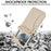 For Samsung Galaxy Z Flip6 5G Case Kickstand Leather + PC Folding Phone Cover with HD Screen Protector / Straps - Apricot - 4