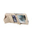 For Samsung Galaxy Z Flip5 5G Case Kickstand Leather + PC Folding Phone Cover with HD Screen Protector / Straps - Apricot - 3