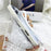 For iPhone 16 Pro Max Case Skin-Touch TPU + PC Clear Phone Back Cover with Wrist Strap - Antique White - 4