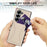 For Samsung Galaxy Z Fold5 5G Case Kickstand Leather + PC Folding Phone Cover with HD Screen Protector - Apricot - 7