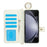 For Samsung Galaxy Z Fold5 5G Case Wrist Band Kickstand PU Leather Wallet Phone Cover with Shoulder Strap - Beige - 2
