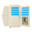 For Samsung Galaxy Z Fold5 5G Case Quilted Design PU Leather Wallet Phone Cover with Shoulder Strap - Beige - 2