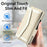 For Samsung Galaxy Z Fold5 5G Case Quilted Design PU Leather Wallet Phone Cover with Shoulder Strap - Beige - 6