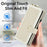 For Samsung Galaxy Z Fold6 5G Case Quilted Design Ring Holder Leather Wallet Phone Cover with Shoulder Strap - Beige - 6