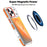 For iPhone 18 Pro / 17  Pro Case Compatible with MagSafe Cute Fluorescent Design TPU Acrylic Phone Back Cover - Orange - 3