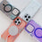 For iPhone 16 Pro Case Compatible with MagSafe Cute Fluorescent Design TPU Acrylic Phone Back Cover - White - 5