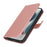 For iPhone 13 Pro Stand Case Shockproof Leather Wallet Phone Cover - Rose Gold - 6