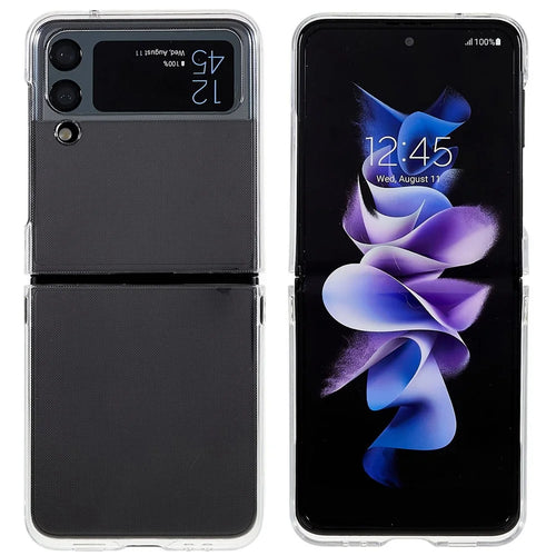 For Samsung Galaxy Z Flip4 5G Ultra Slim Anti-scratch Folding Phone Case Transparent Hard PC Back Cover - 1